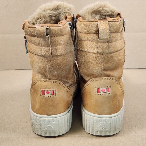 Pajar Cade Waterproof Insulated Winter Boots Women’s SZ 9 (EU 40) Tan Leather - Picture 8 of 15